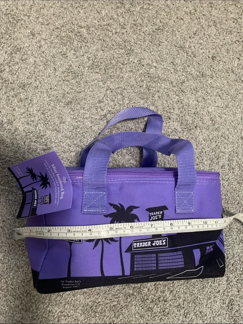 NWT Trader Joe’s Purple Mini Insulated Bag